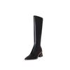Fashion Zipper Women 'S High Boots Leather Elegant Thigh High Boots Female Fashion Party Shoes Autumn Winter Designer
