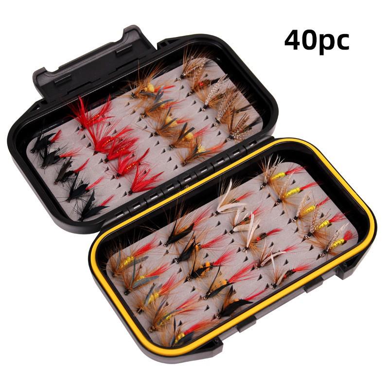 120-Piece Bionic Fly Fishing Hooks & Lure Baits Set - Various Styles