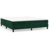 Box Spring Bed Frame Dark Green 160 x 200 cm Velvet