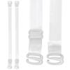 Woman Transparent Detachable 1.5CM Invisible Steel Hook Bra Straps