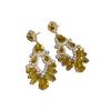 Silver Zirconia Bow Tassel Earrings: Korean Style, Exaggerated Luxury Ear Stud Ornaments.
