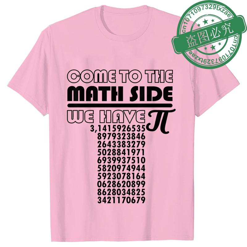 Fashion Pi Day Teacher Gift Men's T-Shirt Summer T-shirts Come To The Math Side We Have Pie Shirt Male Clothes Graphic Y2k Tops