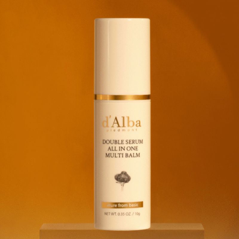 d'Alba Doppeltes Serum All-in-One Multi-Balsam Feuchtigkeitsspendende Faltenpflege Tragbarer Feuchtigkeitsbalsam 10g