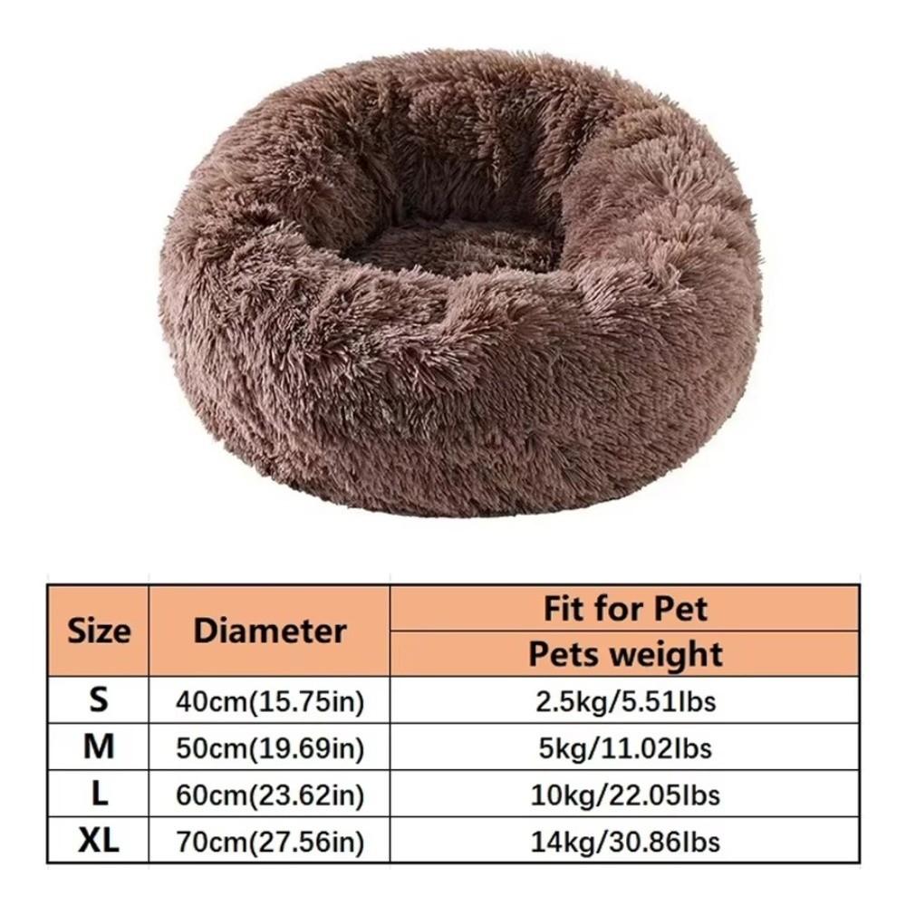 Cama Almofada para Gato de Estimação de Pele Sintética Cama Macia para Dormir Nova Cama Calmante para Cachorro para Cão Pequeno e Gato