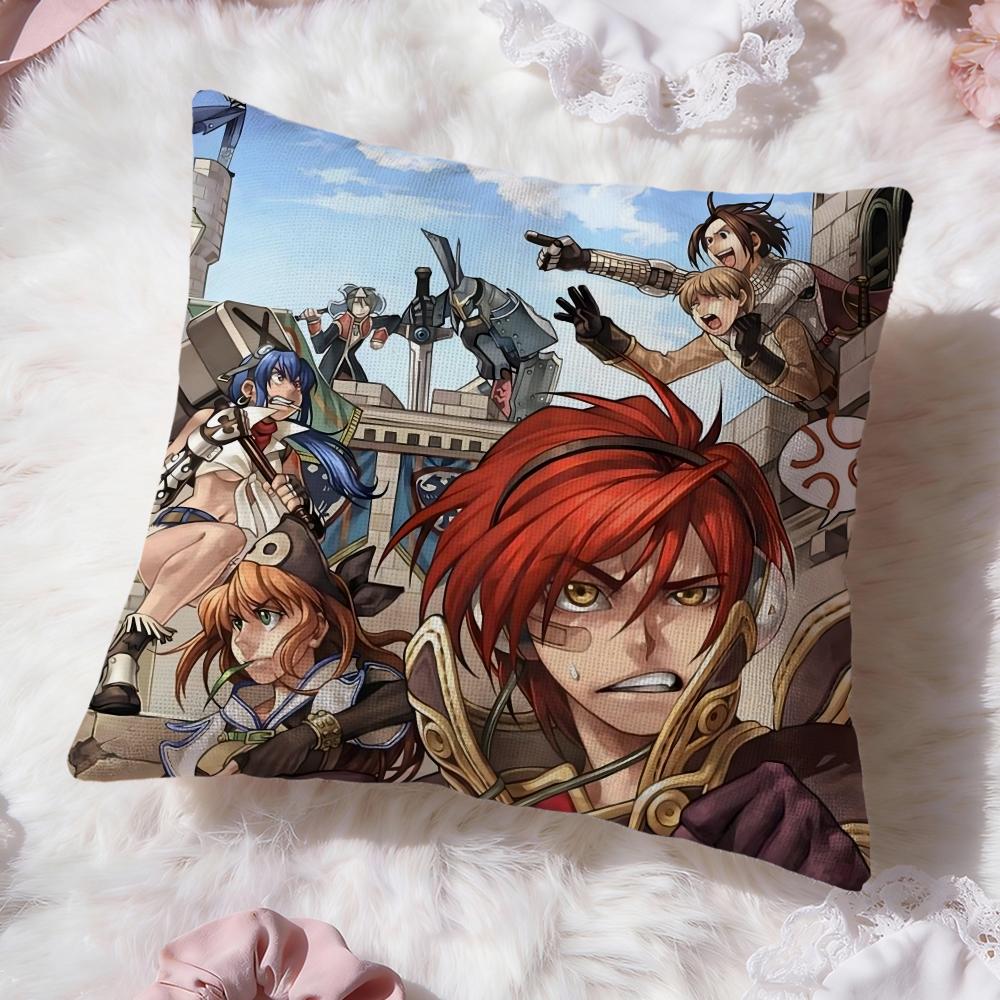 

Anime G-Genso S-Suikoden Cushion Cover Premium Comfort Reversible Pillow Cove -Two in One Design for Any Room & Car Interior 30cmx30cm