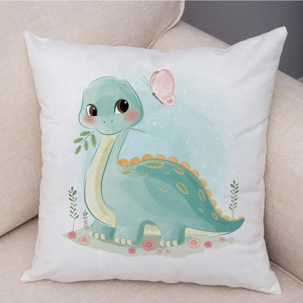 Super Soft Plush Cute Cartoon Giraffe Eleghant Lion Pillow Case Nordic Kids Room Decor Lovely Animal Cushion Cover for Sofa Home