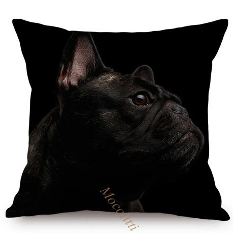 Dog Portrait Style Sofa Pillow Cases Bulldog Doberman German Spaniel Animal Print Home Decor Car Chair Cushions Cover Almofadas