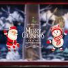 Autocolante Festive de Sărbători: Decor Static pentru Uși și Ferestre de Sticlă pentru Crăciun și Anul Nou