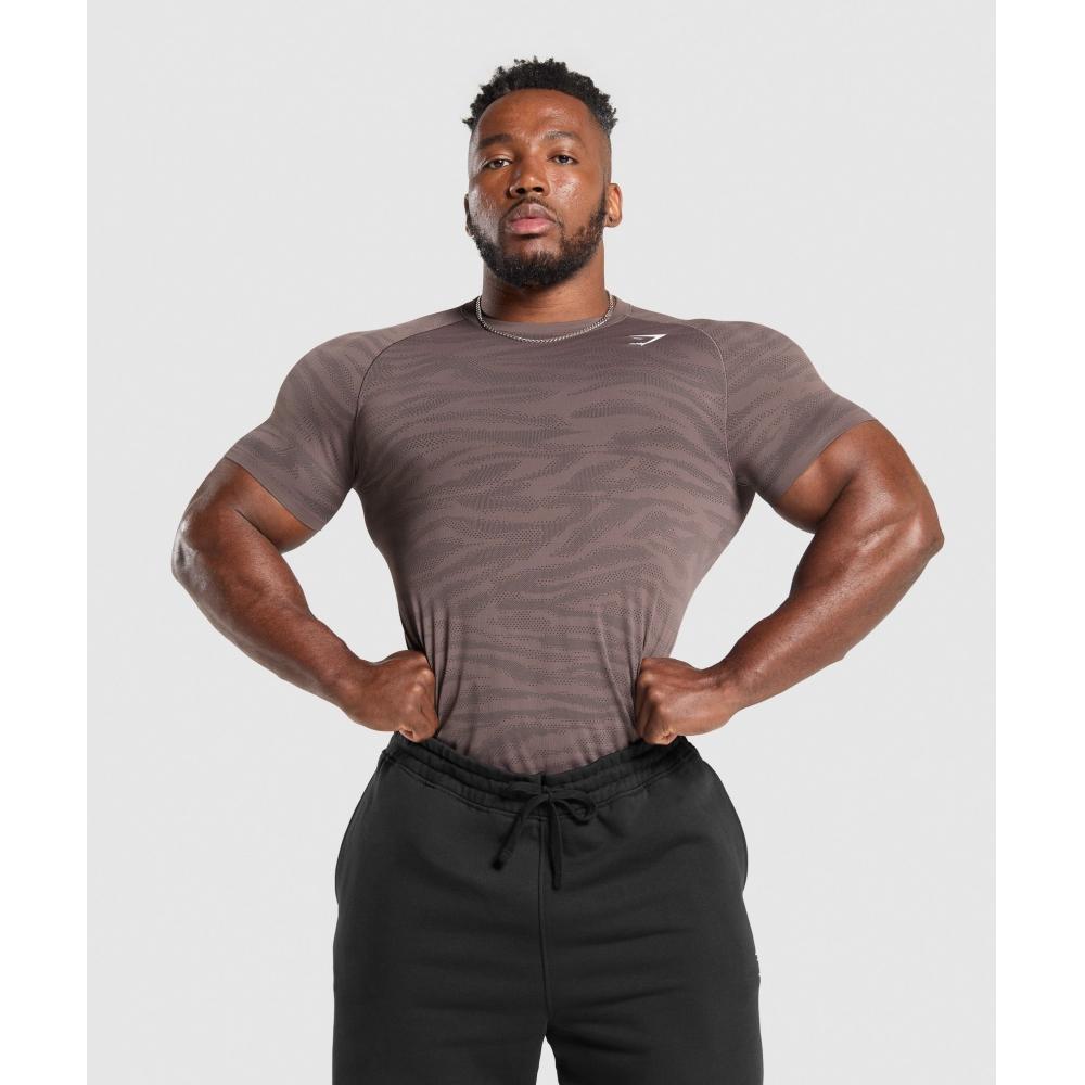 

Gymshark Футболка Geo Animal Seamless, цвет стальной, фиолетовый, черный A7a2f Pb05 XS