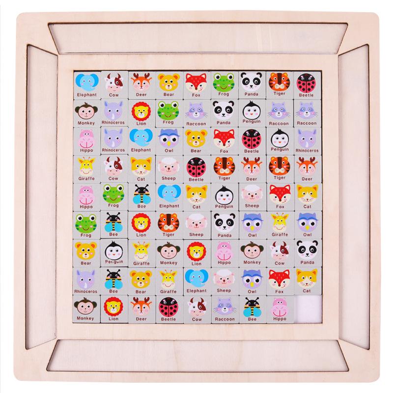 Çocuklar İçin Ahşap Noktaları Birleştirme Mantık Eğitimi Bulmacası