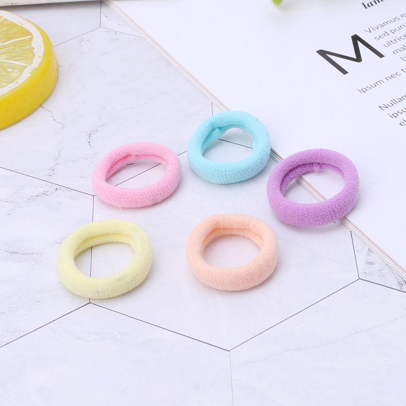 100Pcs/Set Hair Band Girls Ponytail Elastic Headband Headwear Kids Children Rope