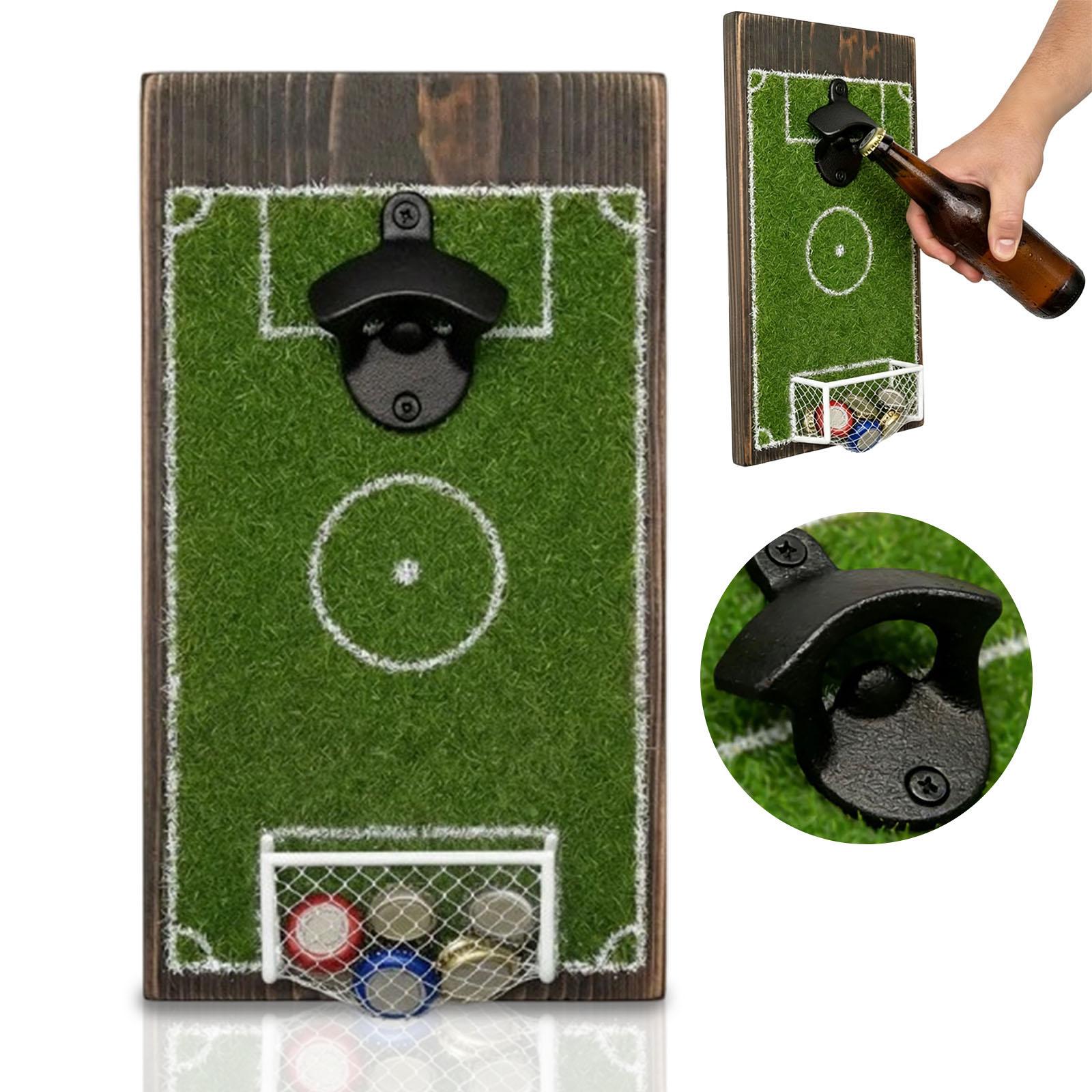 

Football Field Bottle Opener Wall Decor One Size зелёный