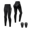 1 Womens High-Waisted Motorcycle Riding Pants With Removable Knee Protectors Casual Biker Trousers