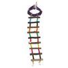 Wooden Hamster Parrot Pet Bird Colorful Climbing Ladder Suspension Bridge Birds Toy
