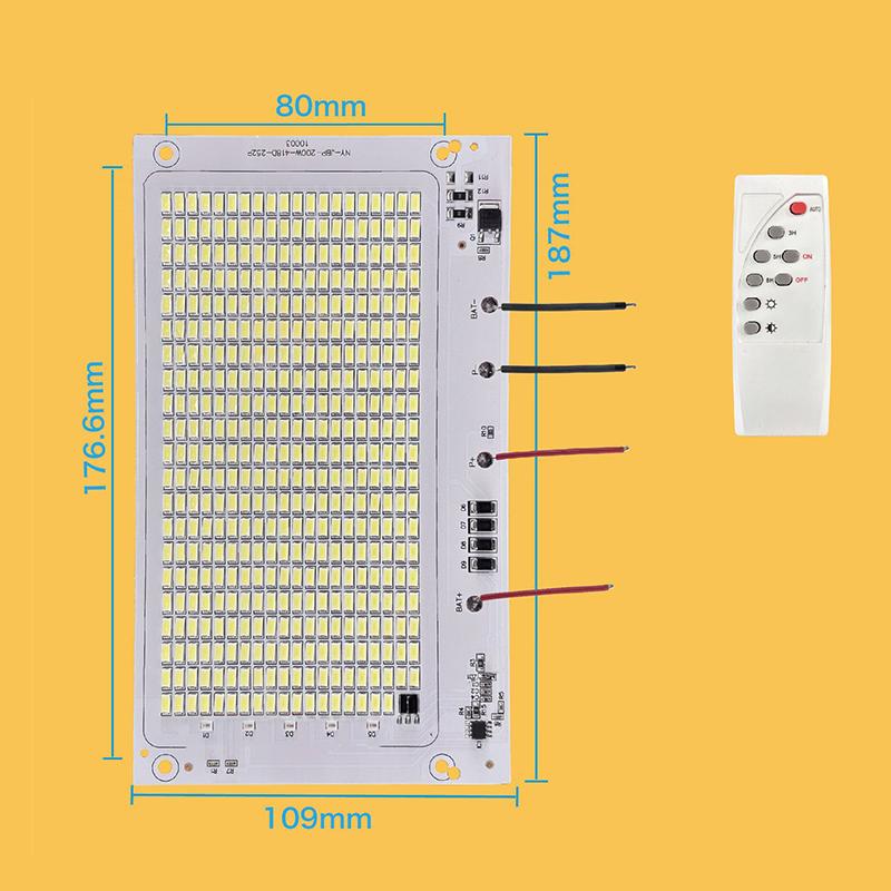 10W-600W Led Outdoor Solar Energy 2835 5730 High Brightness Bead Projection Light Integrated Light Source Light Panel