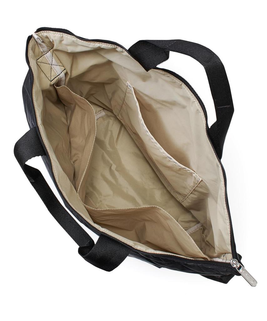 DELUXE EASY CARRY Cross Debossed TOTE/4360/Black