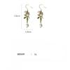 GemChic Damen Ohrringe Ohrstecker Nadel Glockenblume Blatt Ohrringe Süße Kleine Exquisite Ohrringe Geburtstags-Weihnachts-Schmuckgeschenk