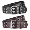 Star Rivet Belt  Punk Belt Pu Leather Belt Stylish For Party Dress Daily Wear