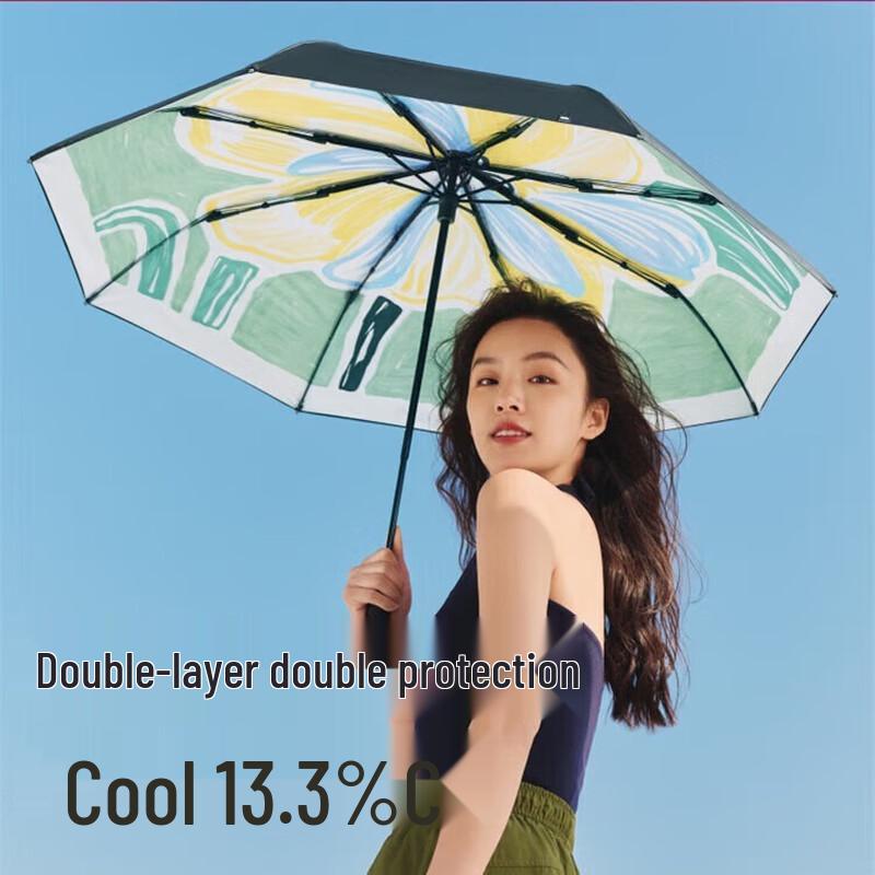 Beneunder UV Protection Portable Sun and Rain Umbrella