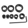 Conjunto de colar de broca de parada de profundidade ajustável de 3-16 mm com 9 peças, posicionador de broca de alta qualidade, anel limitador de posicionamento