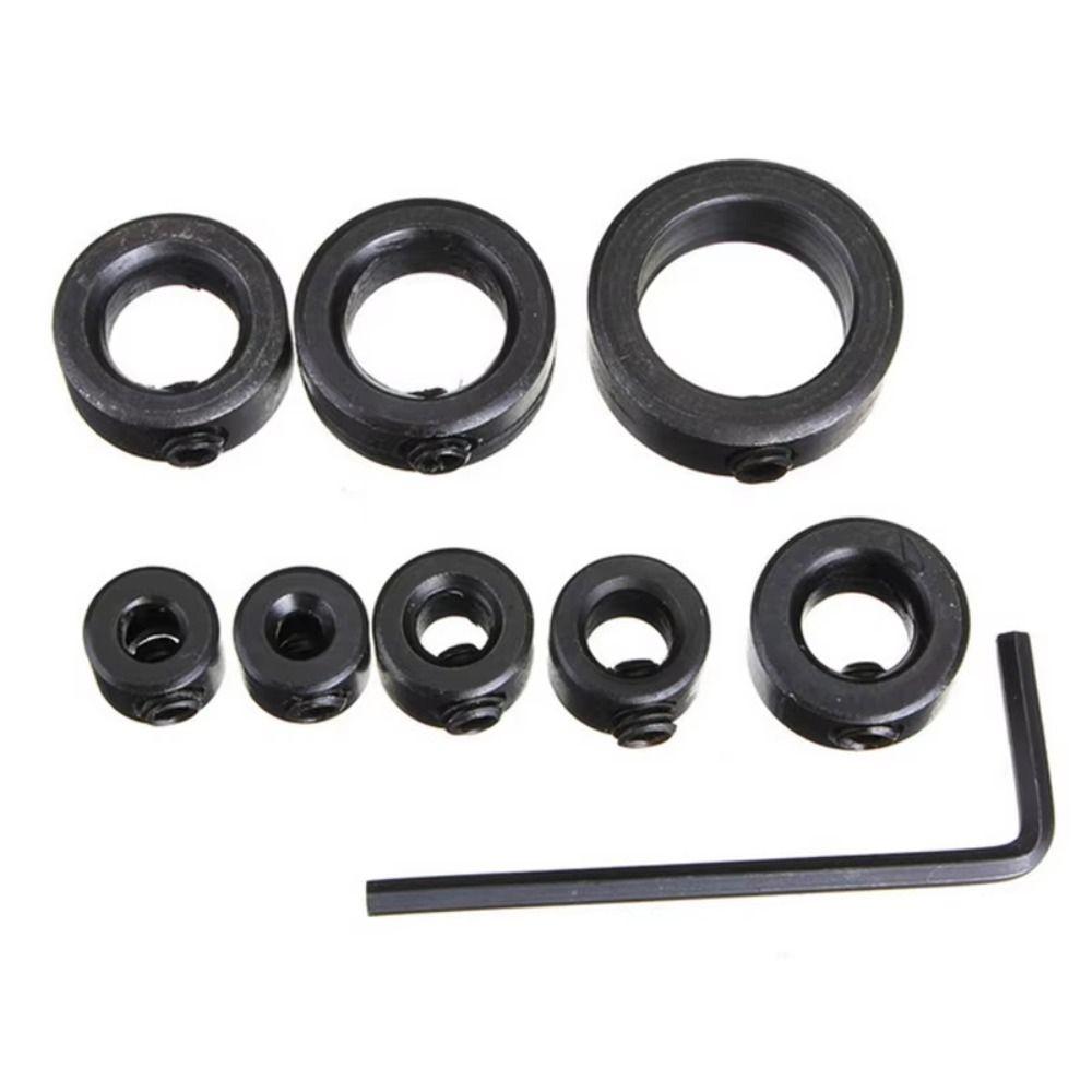 Conjunto de colar de broca de parada de profundidade ajustável de 3-16 mm com 9 peças, posicionador de broca de alta qualidade, anel limitador de posicionamento