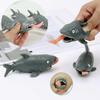 Funny Man Eating Shark Squeezing Novel and Interesting Toys Scary Animals Pranks Humor Easy Stress Relief Stress Resistant Toys