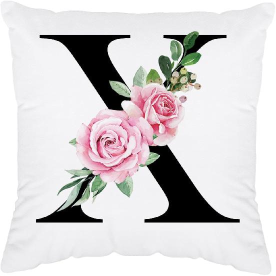Initial Pillow Covers 18x18 - Monogram L Pillow Cover, Initial Letter Throw Pillow Cover, Monogram Pillow Case L, Monogrammed Gifts for Women, L