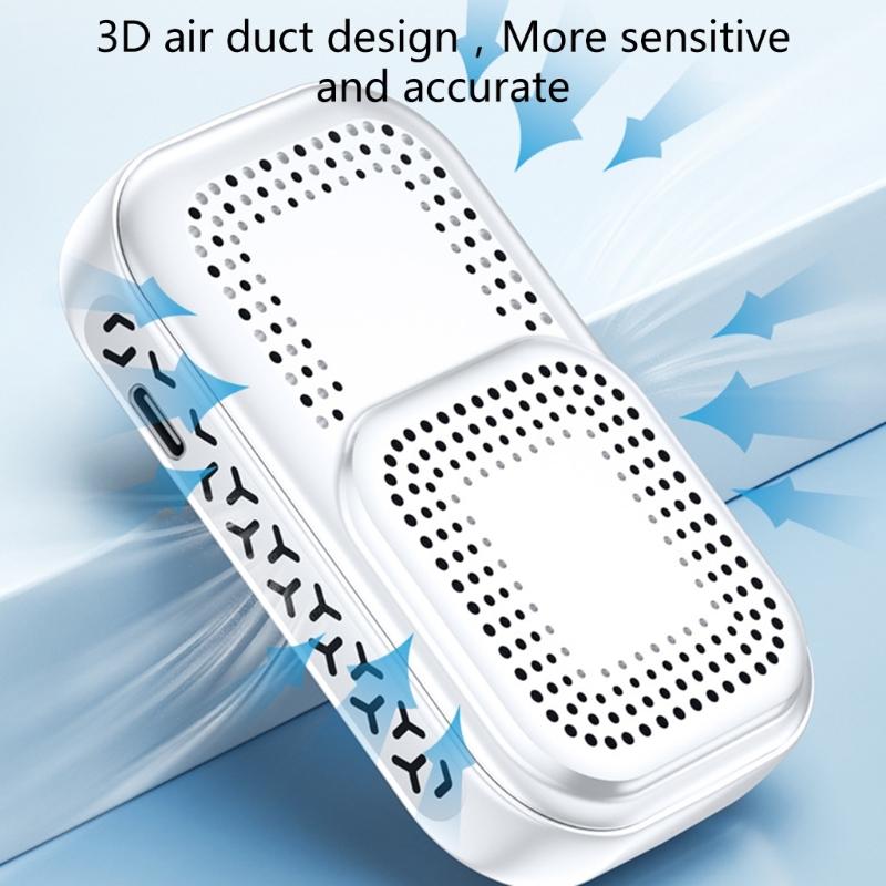 Portable Air Quality Monitors with CO2 Temperature & Humidity Detection Small Indoor Air Quality Test for Homes Office