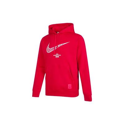 Nike CNY Logo Print Fleece Hoodie Pullover Men Tops Red DQ5067-687