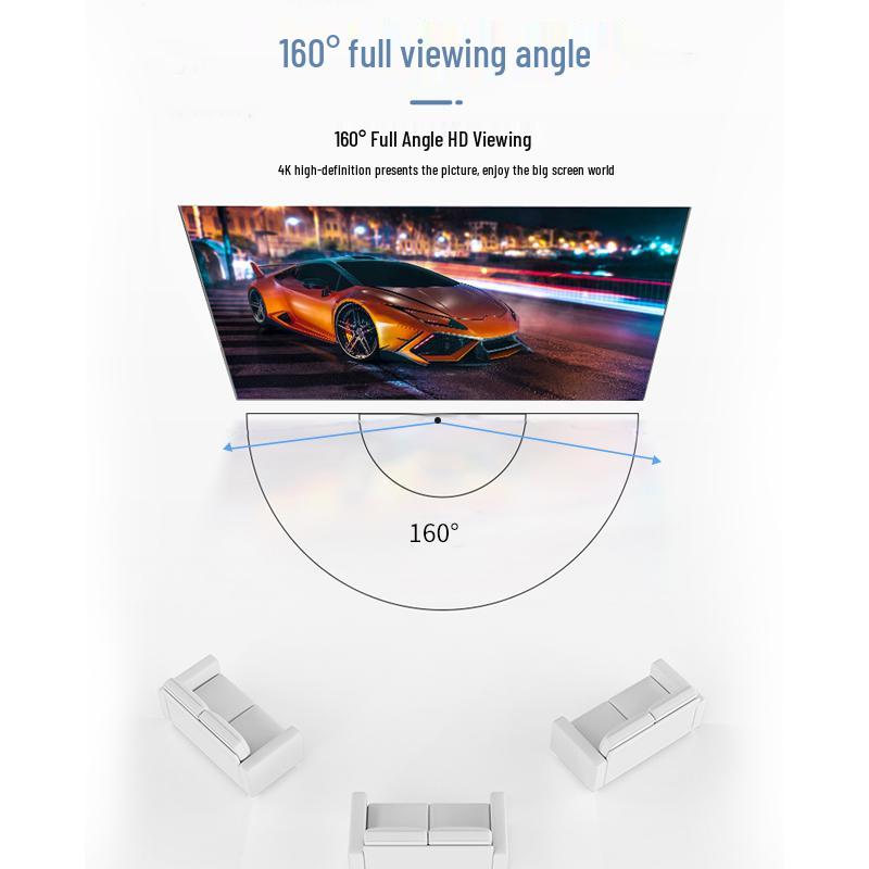 Photonenvorhang Hochverstärkungs-Weitwinkel-Anti-Licht-Projektionsleinwand für Innen/Außen
