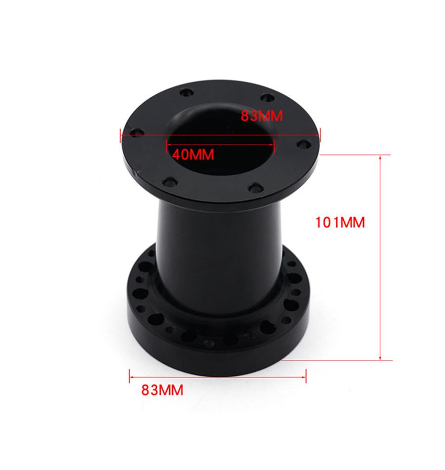 Univerzální 4palcová hliníková distanční podložka pro adaptér náboje volantu Sada Boss Black