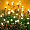 Firefly Solar Lights 4 Pcs, 10 Warm White LEDs, IP65, 600 mAh Battery — for Garden Planting