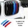 3 Color Car Front Grille Cover Bumper Stripe Stickers For BMW X1 X3 X4 X5 X6 F25 F26 F48 G01 G02 G20 G28 Car Styling Accessories