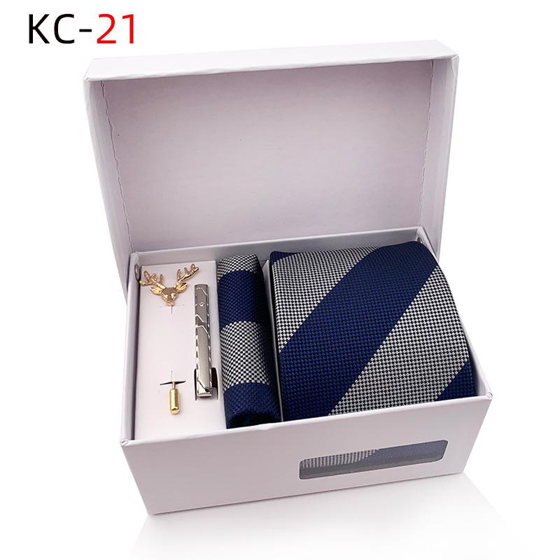 

Мужской полосатый галстук подарочная коробка набор из 6 предметов галстук карман полотенце зажим для шеи манжеты