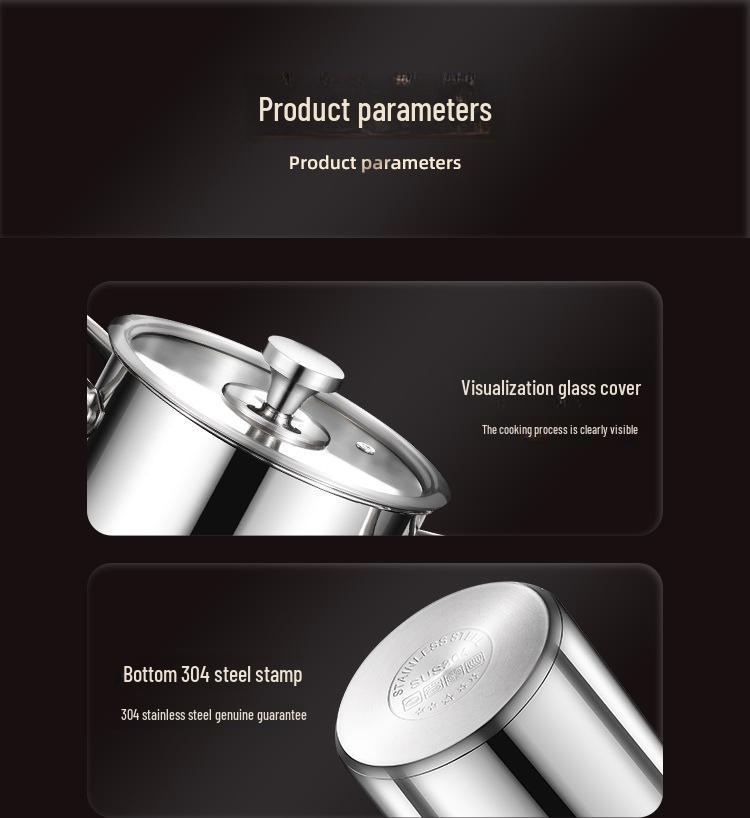 Patelnia ze stali nierdzewnej 304 o dużej pojemności z koszem - Pogłębiona i podwyższona dla wszechstronnego gotowania