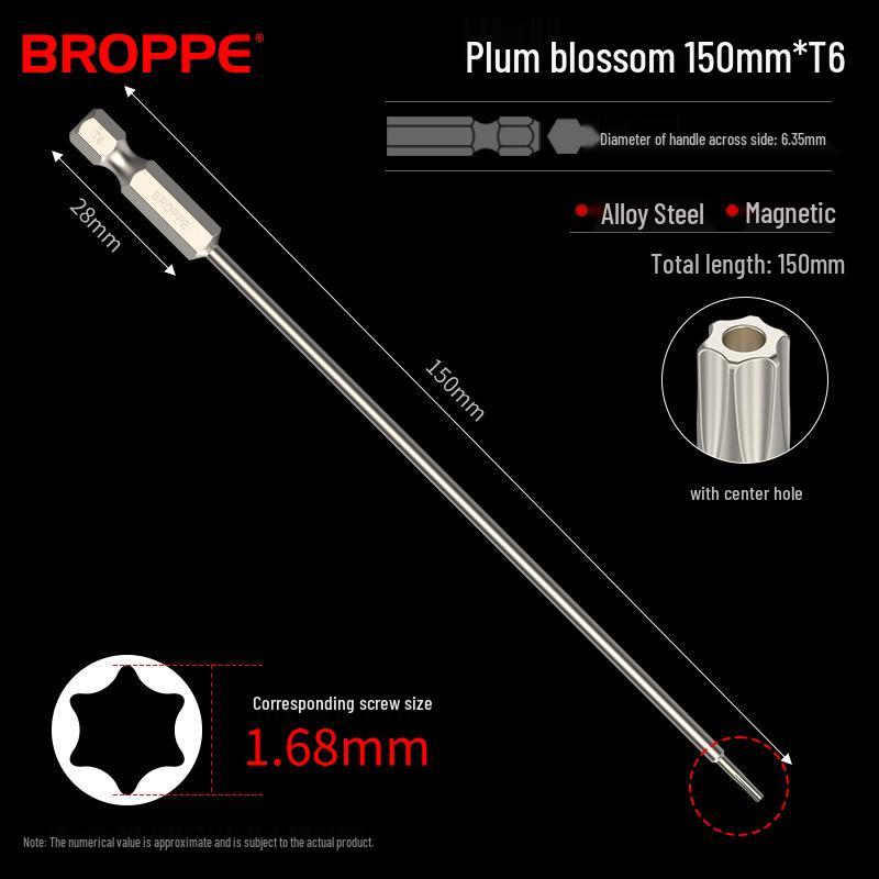 Plum Blossom Magnetic Drill and Screwdriver Bit Set