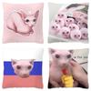 Bingus Cat Meme Pillow Case Home Decoration Funny Cushion Cover for Sofa Livingroom Throw Pillow Cover Fundas Para Cojines
