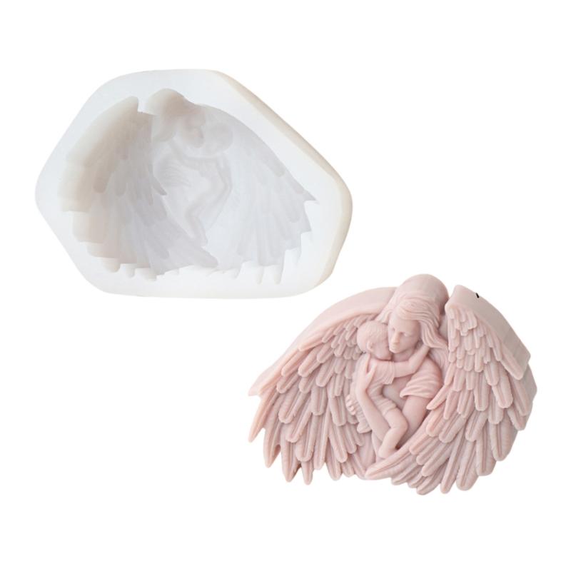 Resin Mold Silicone Texture with Prayer Pattern Candle Moulds for Table and Bedroom for Crafting Unique Table Decors