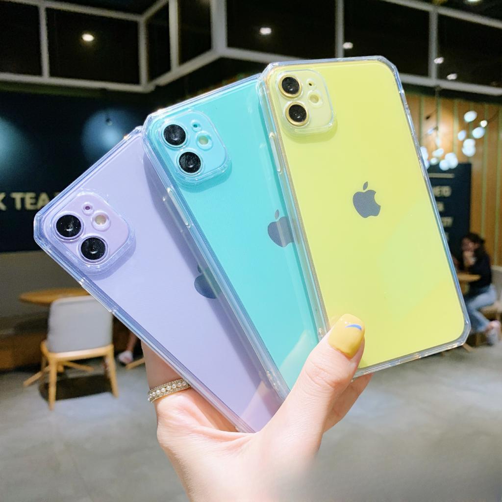Suitable for Apple 16PRO/XR Cube Straight-Edge Transparent Phone Case IPhone 8P/X All-Inclusive TPU Protection Case