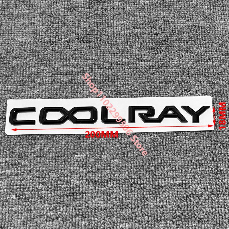 COOLRAY letterová nálepka na auto Pro Geely coolray upravené černé personalizované logo zadní víko kufru boční dveře kufru díly