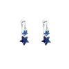 REETI 925 Silver Earrings Blue Star Earrings For Women Gift Jewelry Korean