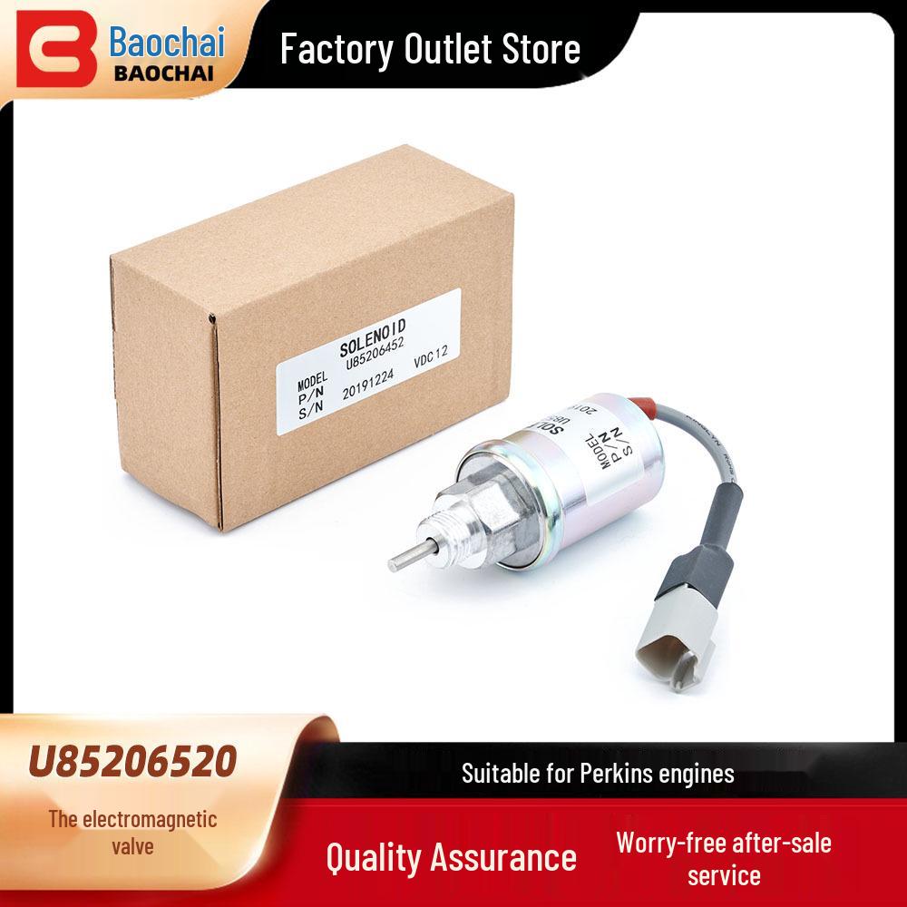 12V Flameout Solenoid Valve for Perkins Engine U85206452