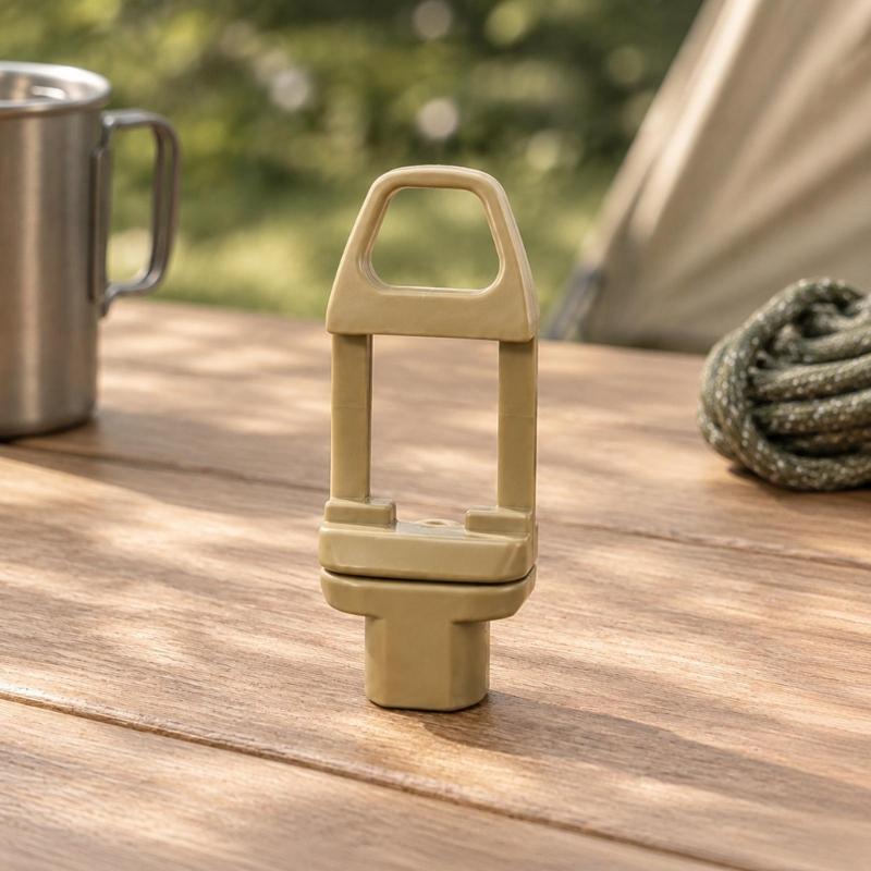 Outdoors Gear Rails Mount Buckles Accessory for Backpacks Carry, Metal Hanging Hoop Connectors for Camping and Hiking