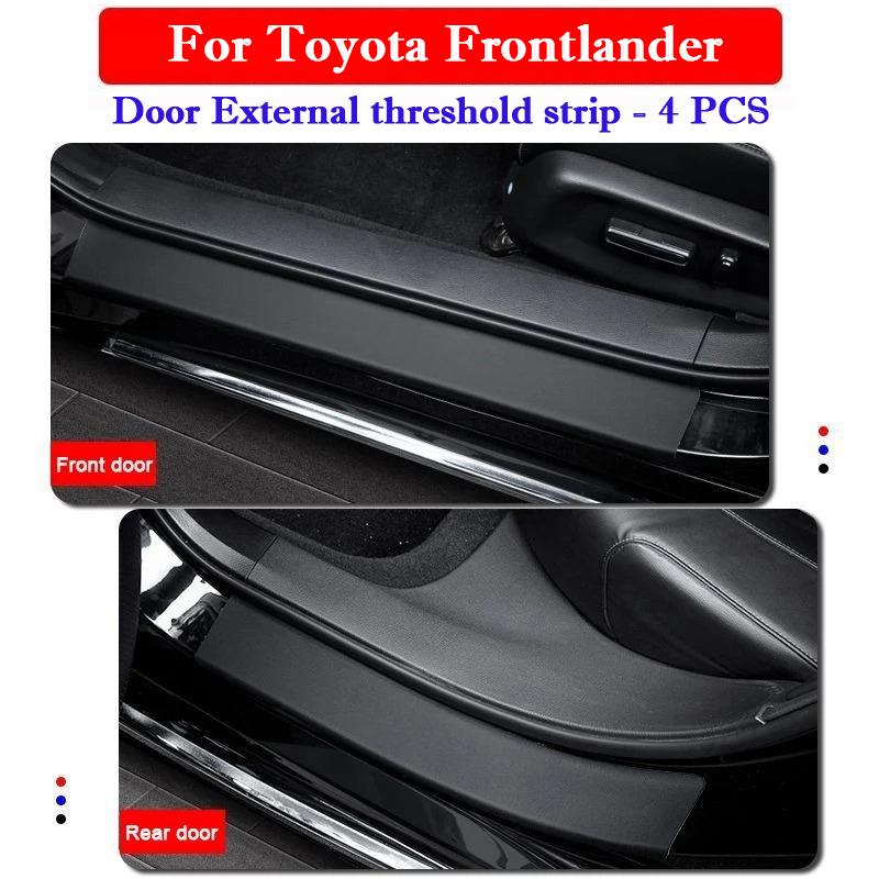 Car Door Sill Covers For Toyota Frontlander 2026 - 2026 Black Door Panel Guards Protector Trim Anti-scratch Decor Accessories