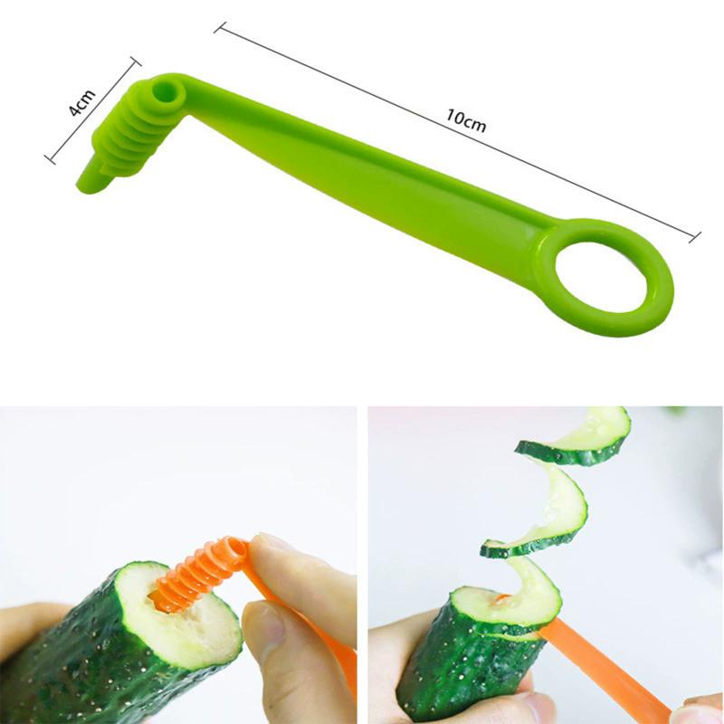 1pcs Spiral Slicer Blade Hand Slicer Cutter Cucumber Carrot Potato Vegetables Knife Kitchen Accessories Tools