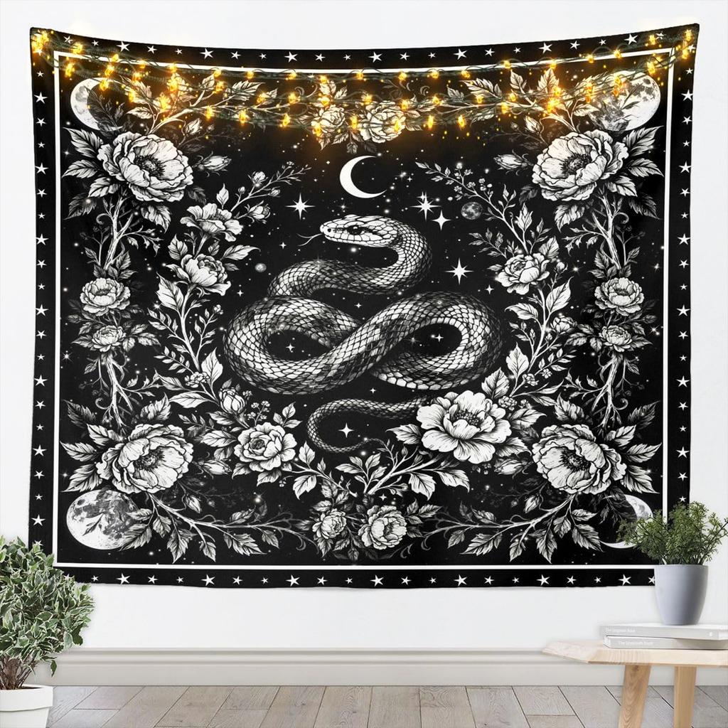Bohemian Tapestry for Bedroom | Sun and Moon Wall Tapestry Aesthetic Antique Decor Cosmic Galaxy Tapestries, Universe Stars