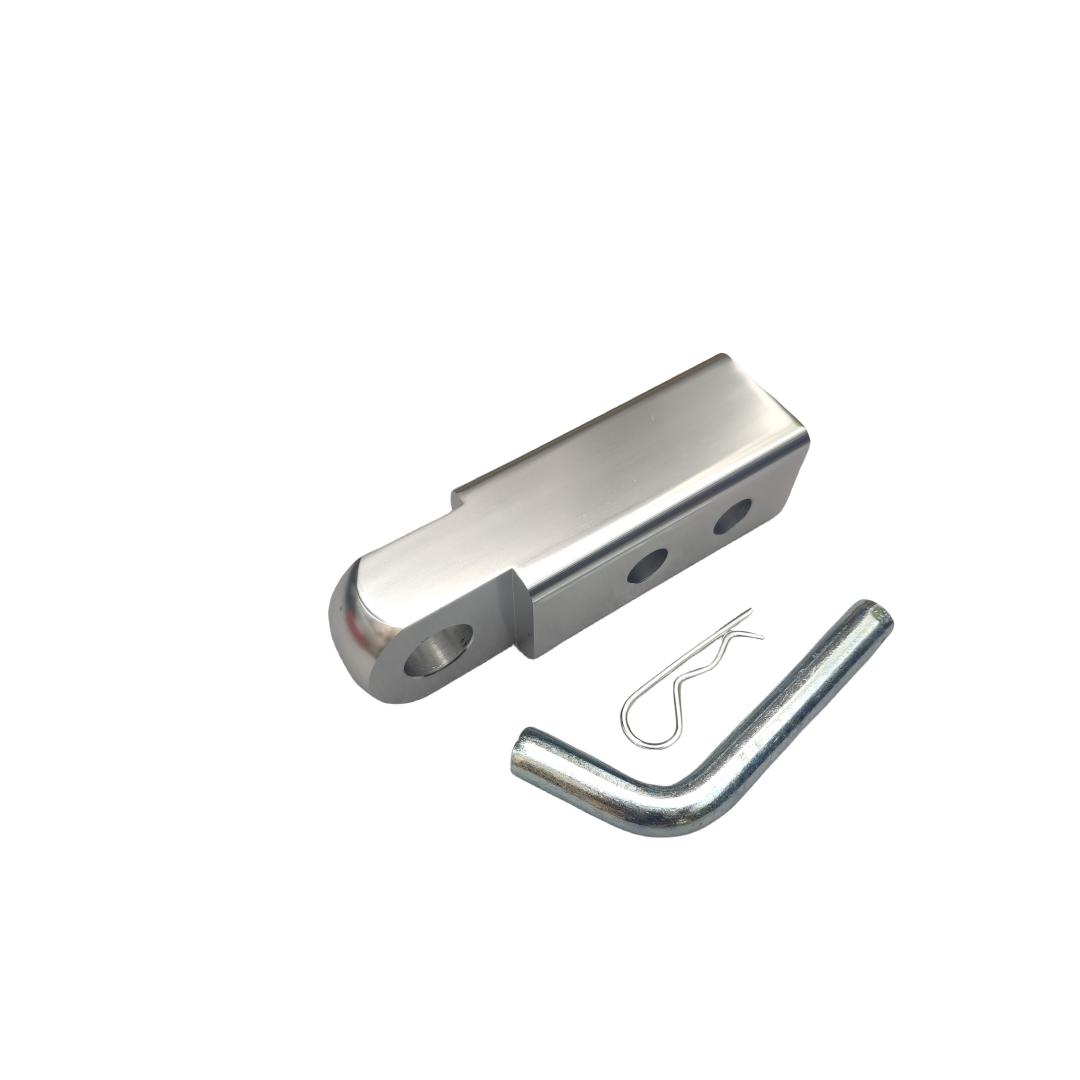 18000 Lbs 2 inch Shackle Hitch Arm Receiver Towing Trailer Tow Hitch Trailer Hooks Tow Bar With Two Hole Adjust Pitch-Row серебряный