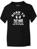 Born To Play Music T-Shirt Jungen Mädchen Kinder Lustiges Geschenk Größen 1-13 Jahre