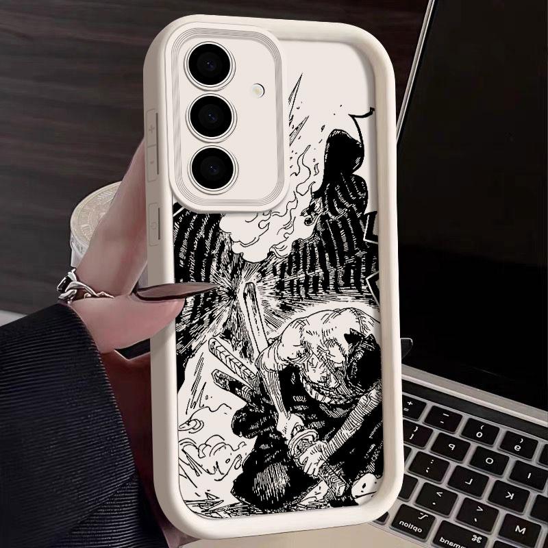 Roronoa Zoro Manga Phone Case For Samsung S26 S25 S24 S23 S21 S20 Ultra One Pieces For Galaxy S25 S24 FE S26 Plus Silicone Cover
