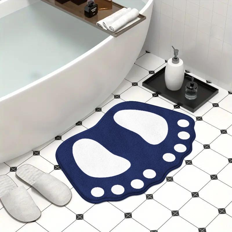 Cartoon Bathroom Mats Shower Room Non-slip Dirt-resistant Water-absorbent Foot Mats Thickened Imitation Cashmere Entrance Mats